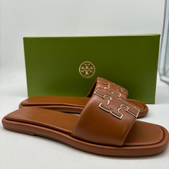 Tory Burch Double T Sport Slide Sandals - Picture 2 of 7